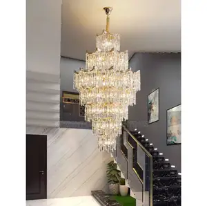 Crystal Long Chandelier