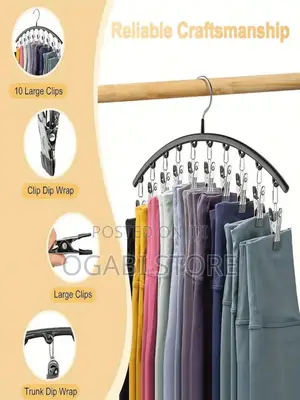 Multi-Clip Clothes Hanger