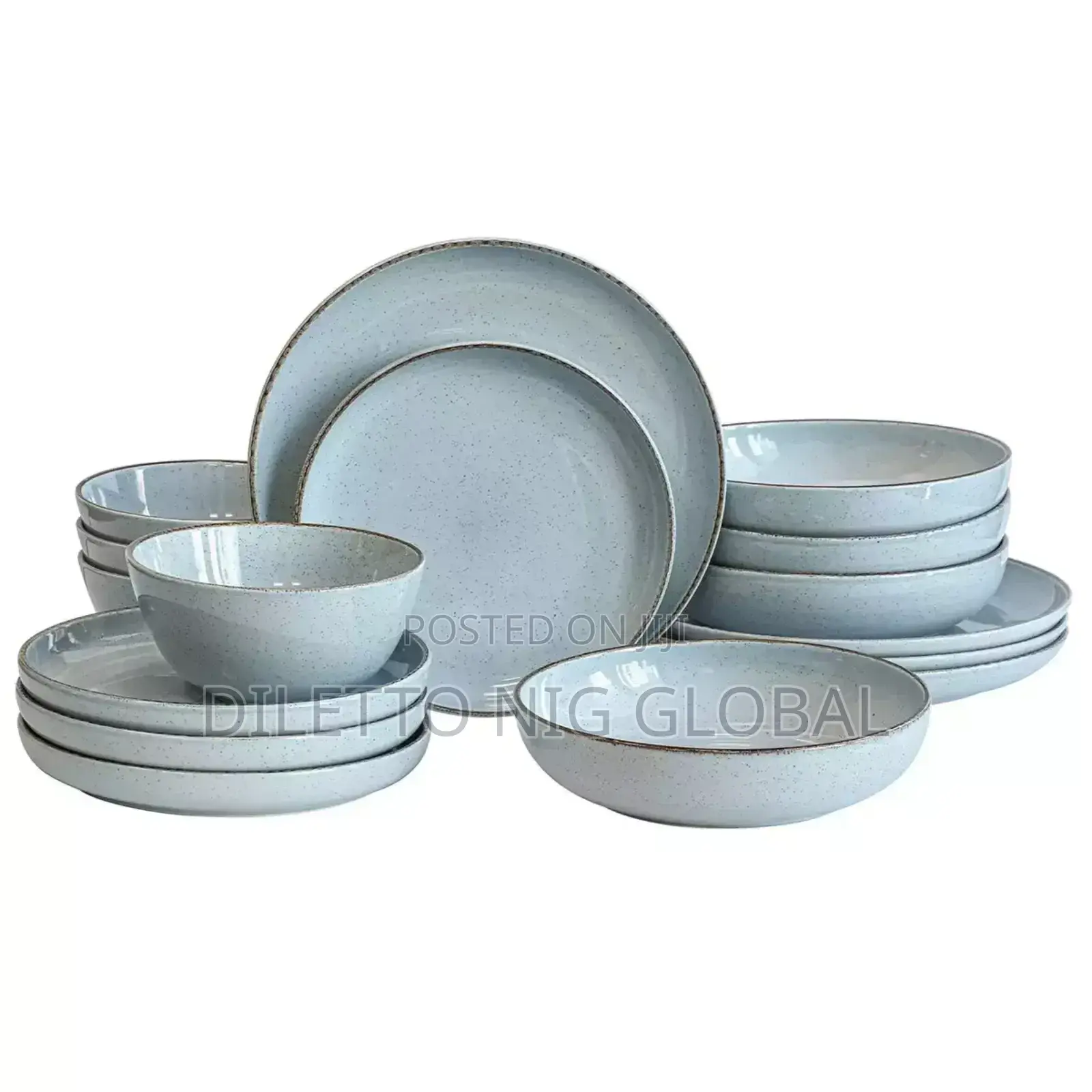 Over Back 16 Piece Stoneware Dinnerware Set in 4 Colours