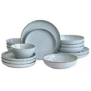 Over Back 16 Piece Stoneware Dinnerware Set in 4 Colours