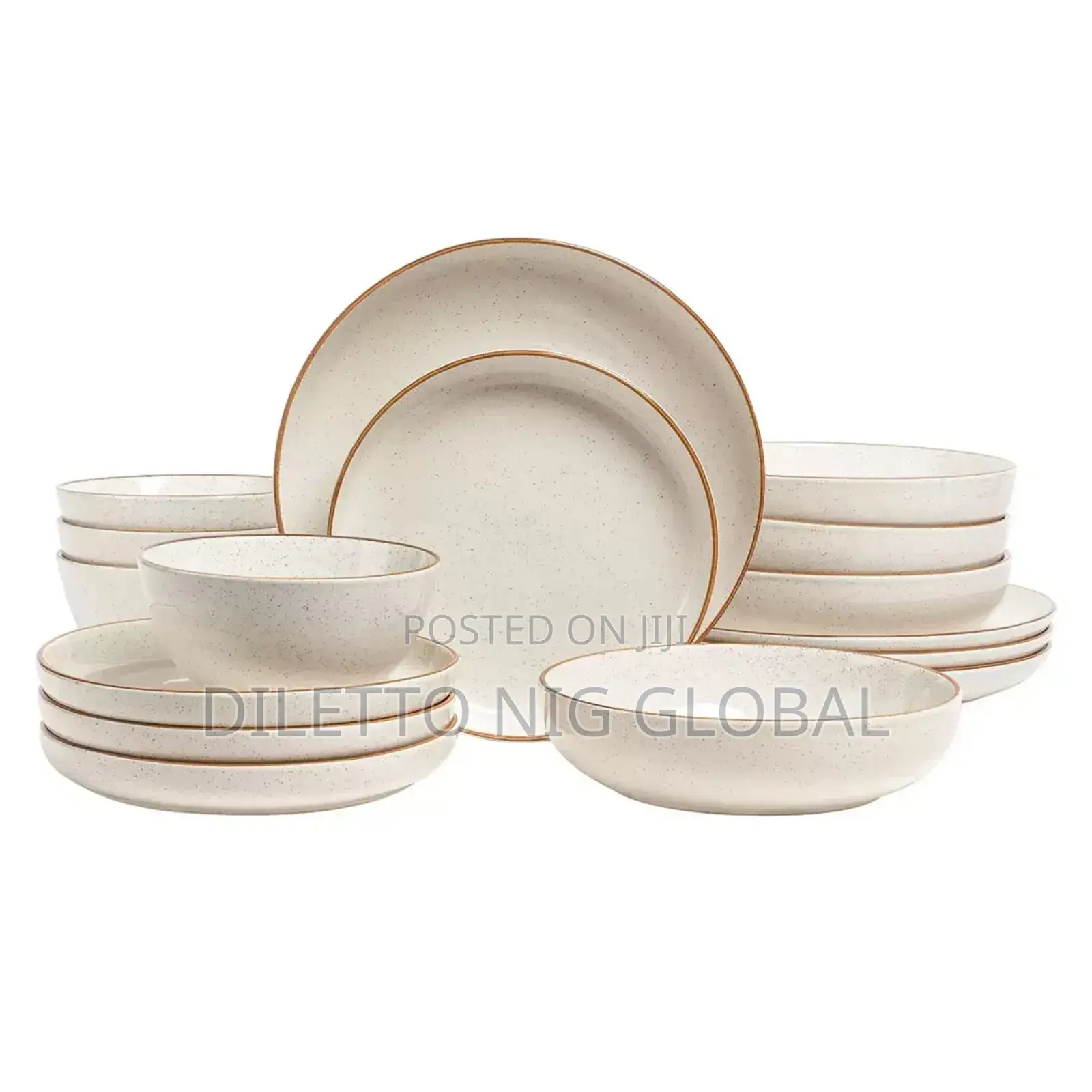 Over Back 16 Piece Stoneware Dinnerware Set in 4 Colours
