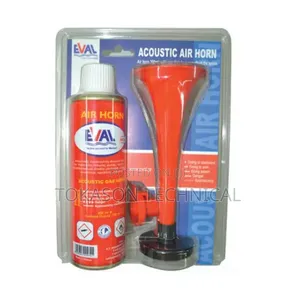 Ring Automotive Gas Powered Air Horn and an Air Horn Gas Refill.
