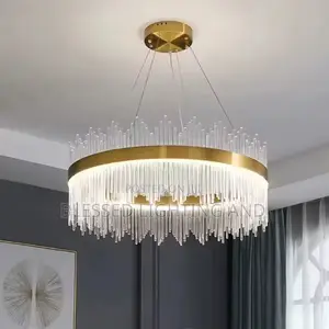 Postmodern Stick Crystal Chandelier for Living Room, Dinning Room, Bed