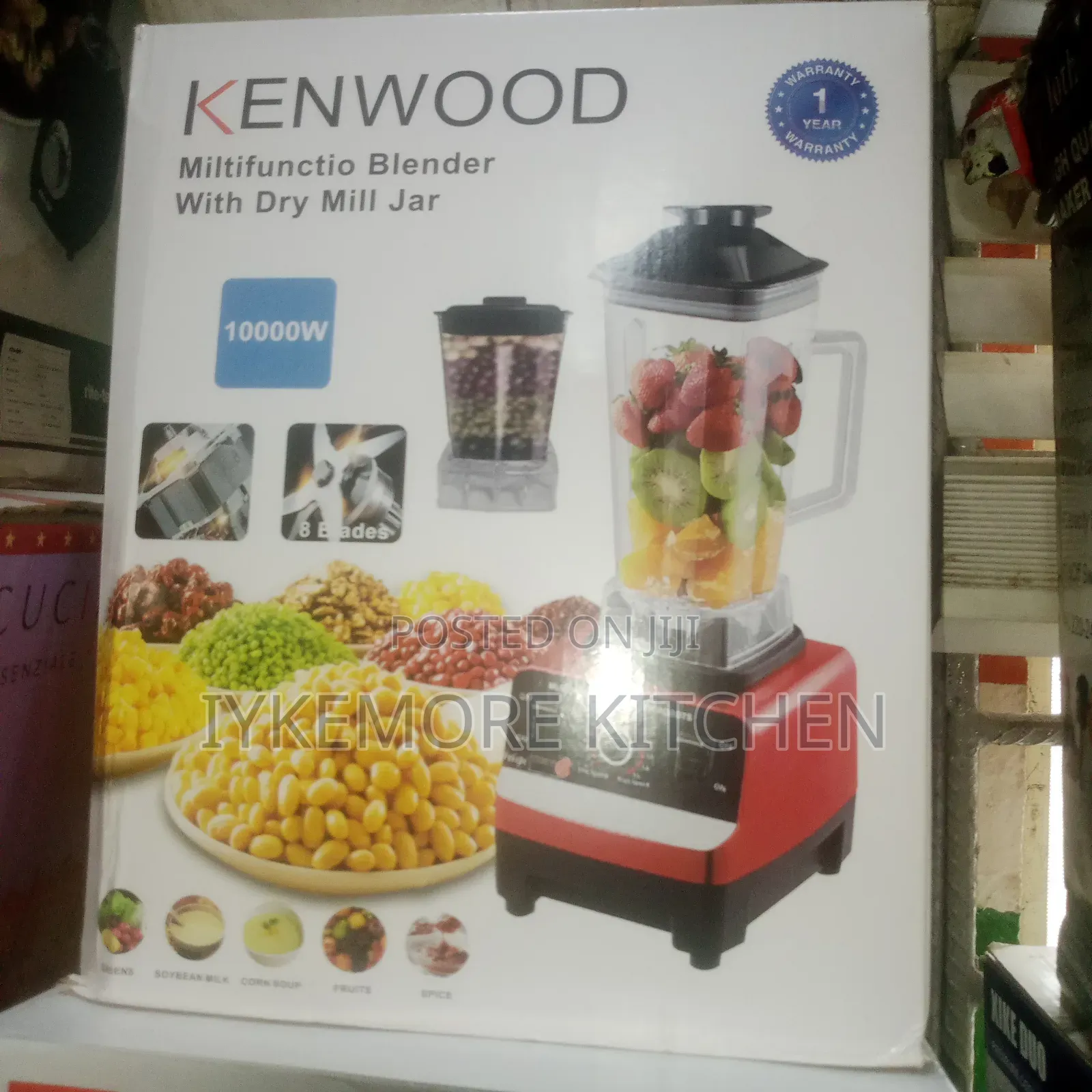 Kenwood Miltifunctio Blender With Dry Mill Jar