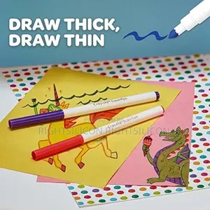 Usa Crayola Supertips Washable Markers - Assorted Colours (Pack of 24)