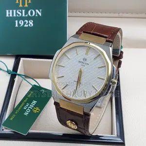 Hilson Quality Luxury Men Genuine Leather Wristwatch