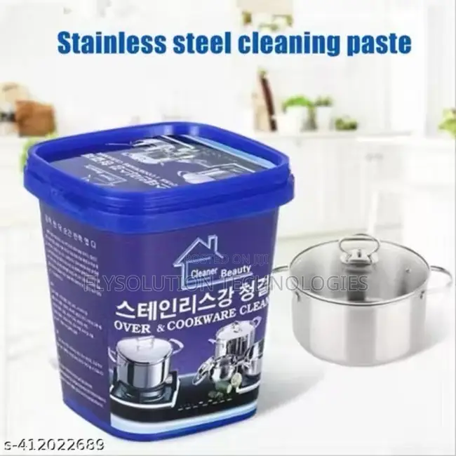 Oven Pots Cookware Kitchen Cleaner Stainless Steel Cleaning Paste