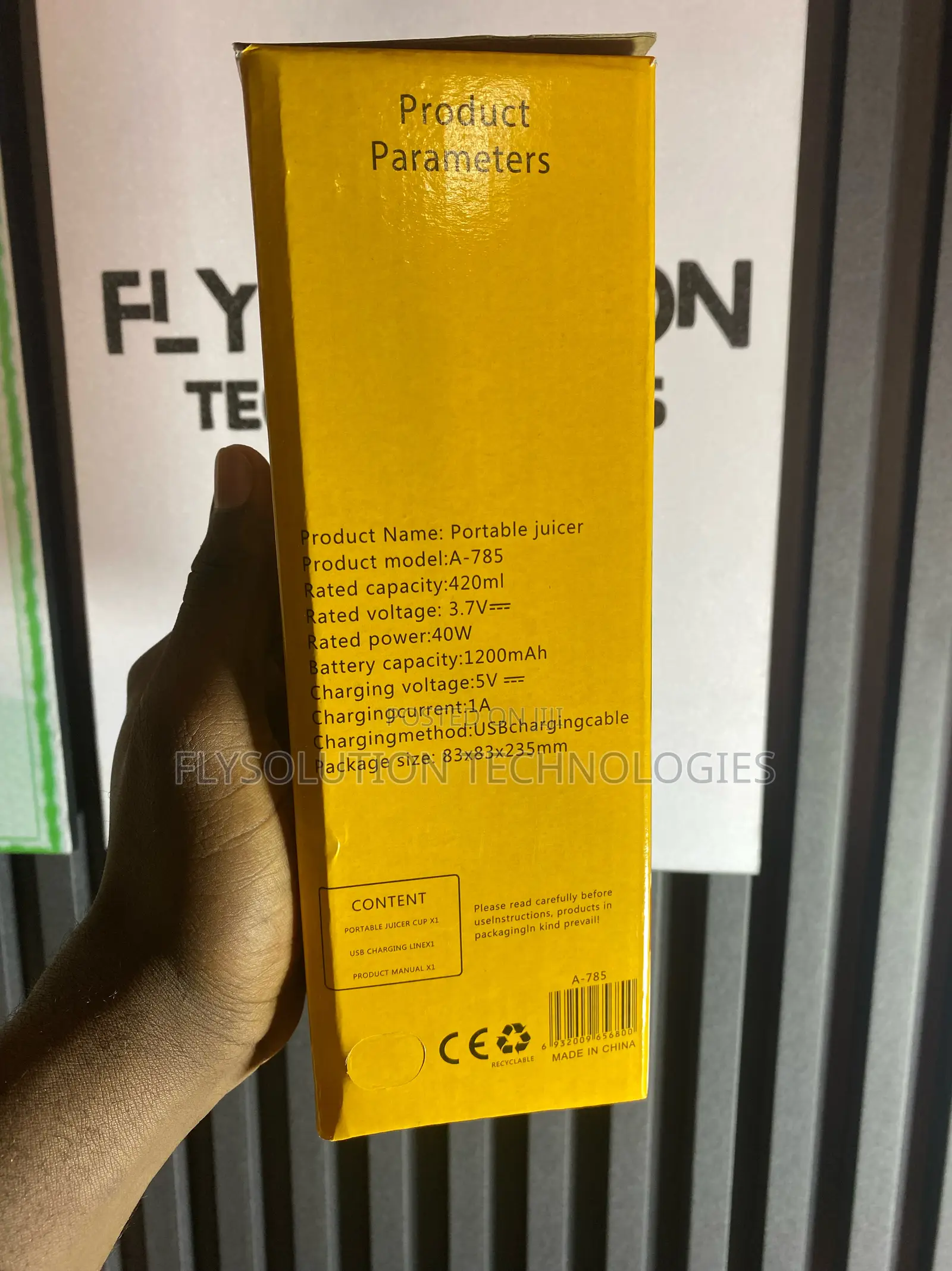 Portable Mini Rechargeable Smoothie Juice Blender