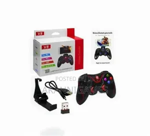 V8 Bluetooth Wireless Controller Grip Gamepad - Android / Ios/ Pc/ Ps3