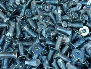 Galvanized Metal Steel Countersunk Head Screws.