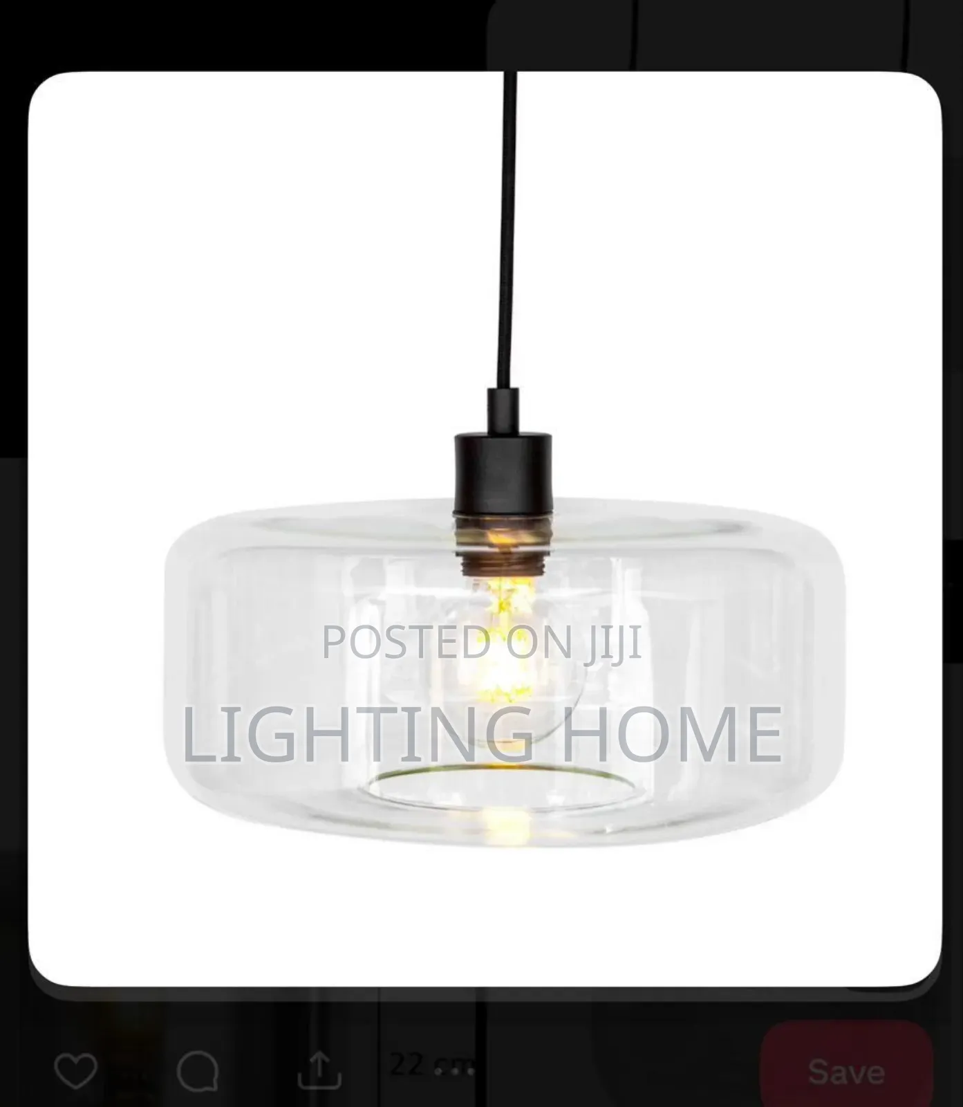 Glass Pendant Light