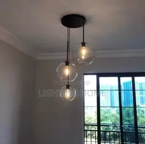 Pendant Light 3in1 Smoky Glass