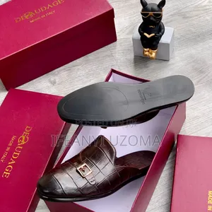 Brown and Black Corporate Half Shoe
