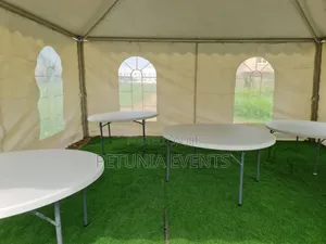 Round Banquet Tables And Tent For Your Event Rental