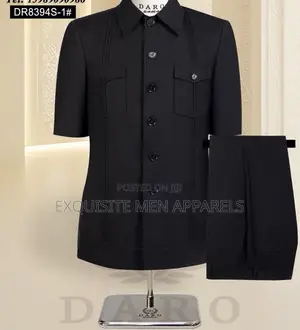Latest Designers Shirtsleeve Safari Men’S Suit