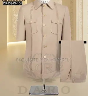 Latest Designers Shirtsleeve Safari Men’S Suit