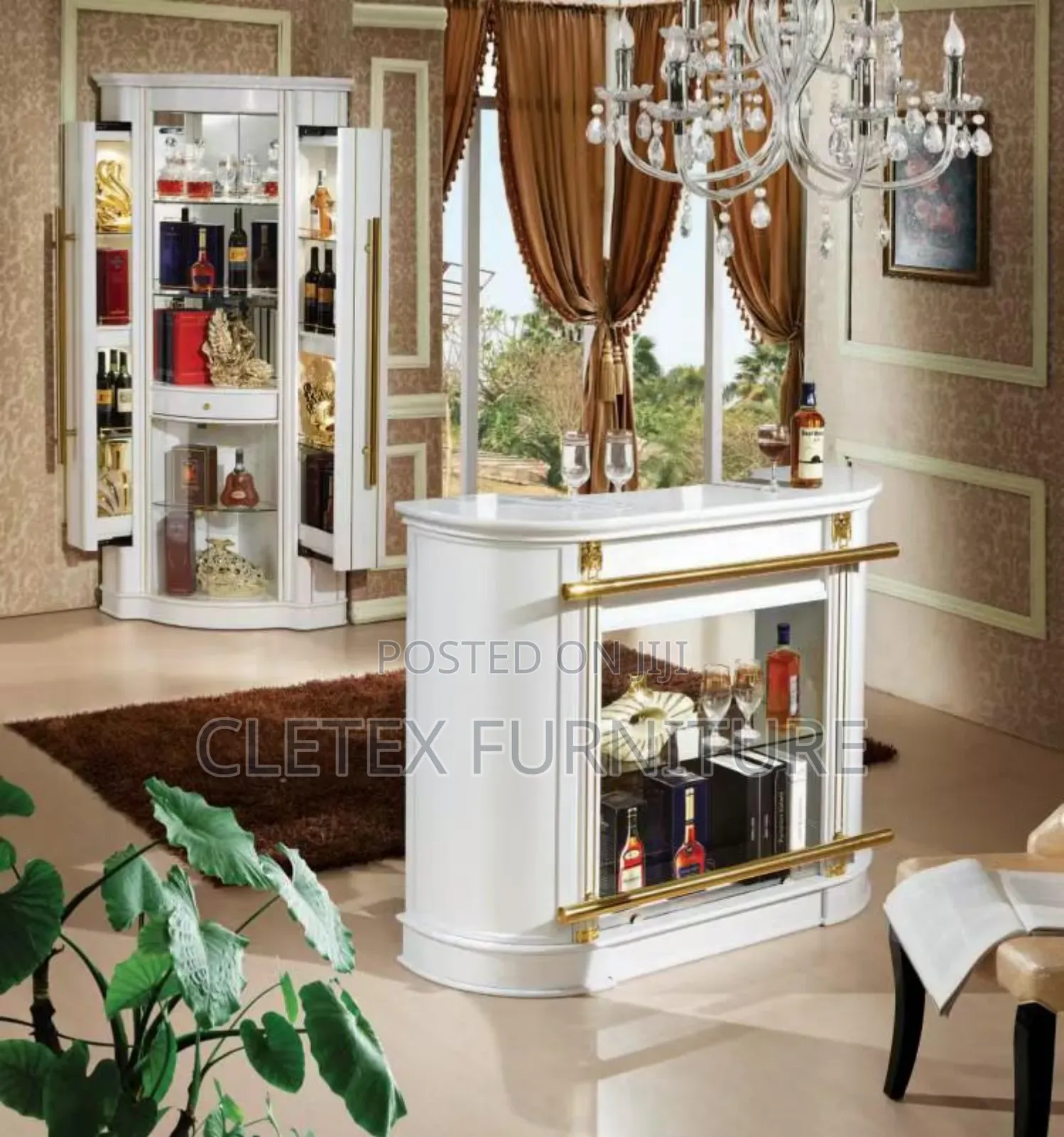 Adjustable Wine  Bar With Counter