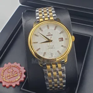 Omega De Ville Inspired Replica Watch - Chain Strap, Open Back