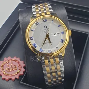 Omega De Ville Inspired Replica Watch - Chain Strap, Open Back