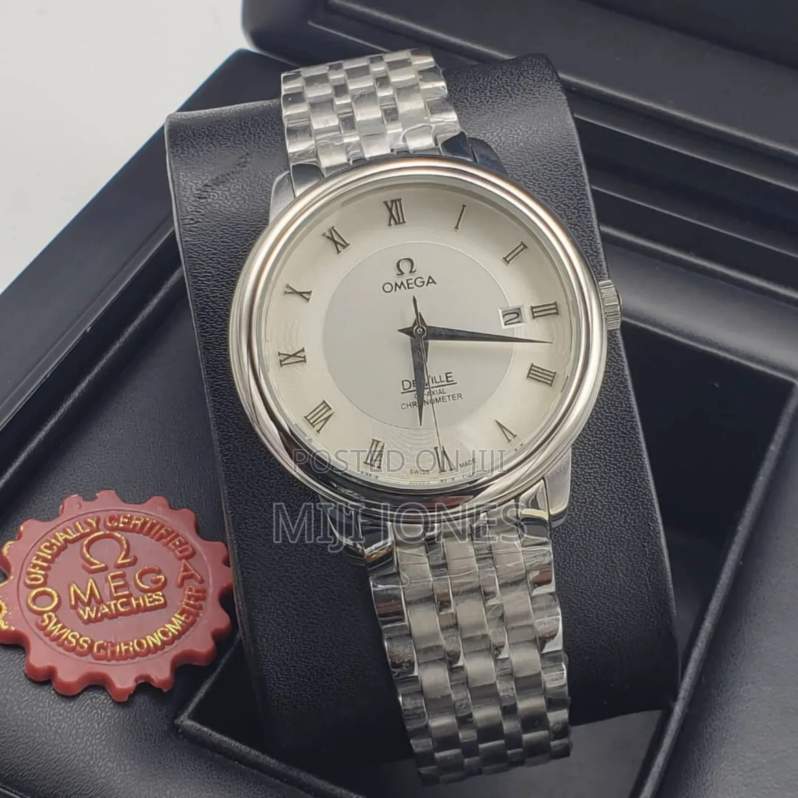 Omega De Ville Inspired Replica Watch - Chain Strap, Open Back