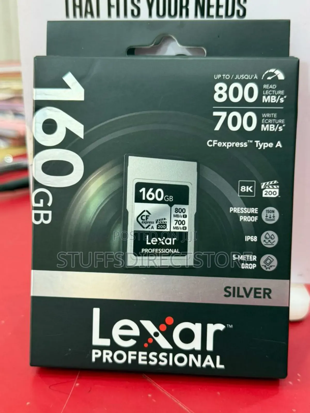 Lexar Professional 160gb Silver 800mbps Cfexpress Type a Card