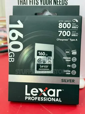 Lexar Professional 160gb Silver 800mbps Cfexpress Type a Card