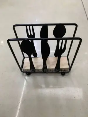 Black Serviette Holder Stand