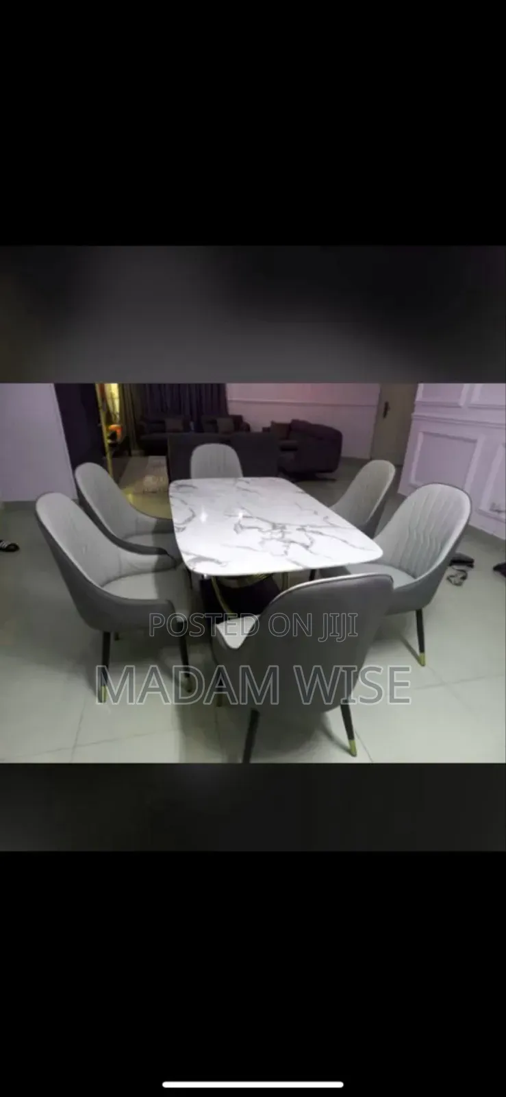 High Quality Dining Table Set (Marble)