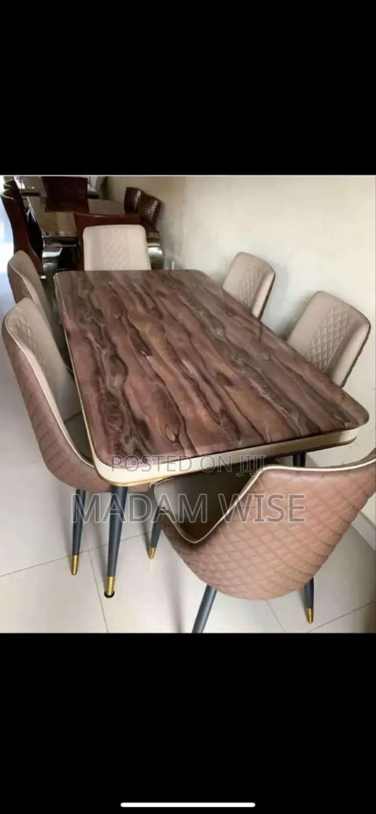 High Quality Dining Table Set (Marble)