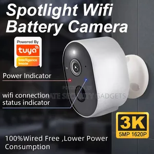 Wifi Tuya Smart Rechargeable Ip Waterproof Camera