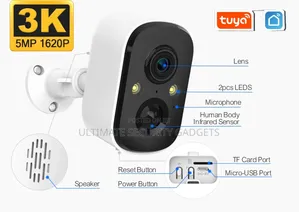 Wifi Tuya Smart Rechargeable Ip Waterproof Camera