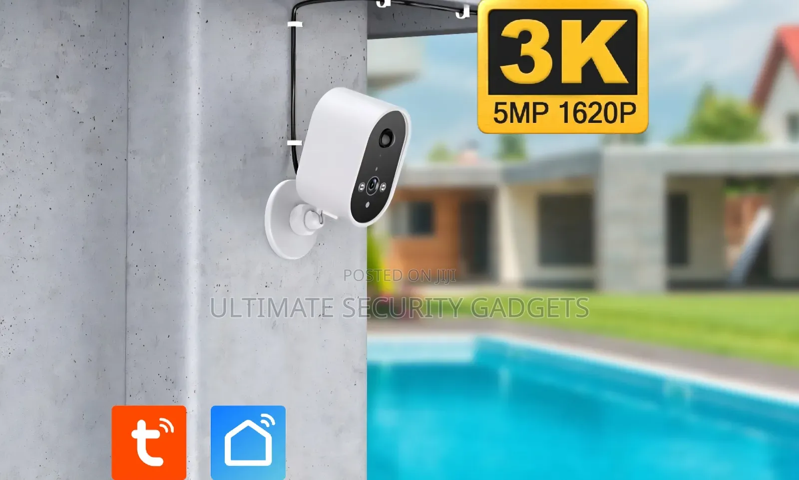 Wifi Tuya Smart Rechargeable Ip Waterproof Camera