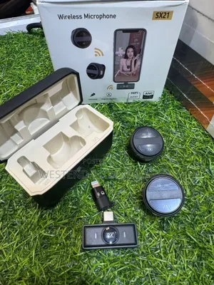 Button Type Double Wireless Magnetic Microphone for iPhone Type C