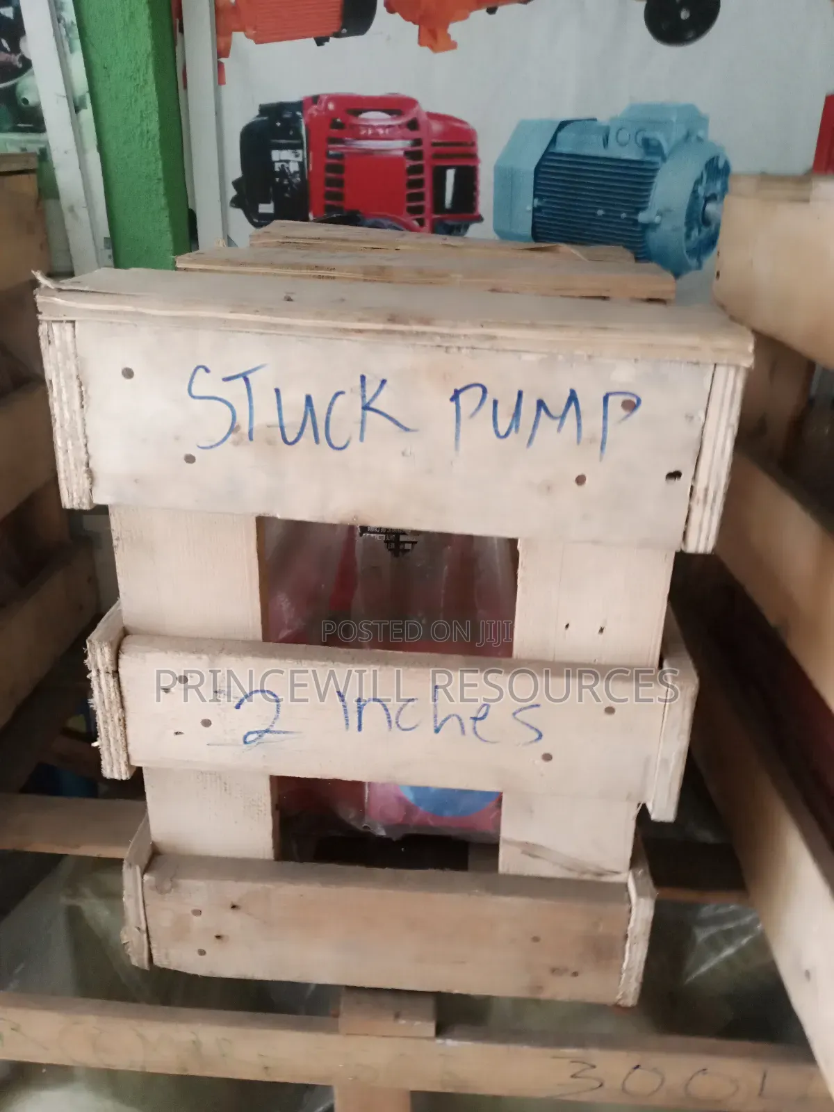 Stuck Pump and Motor Available