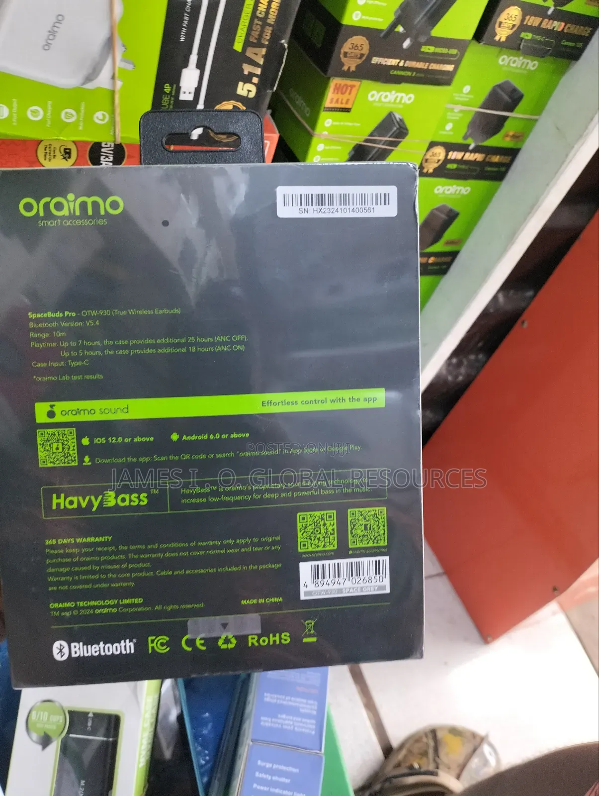 Oraimo Bluetooth Ear Buds Space Buds Pro