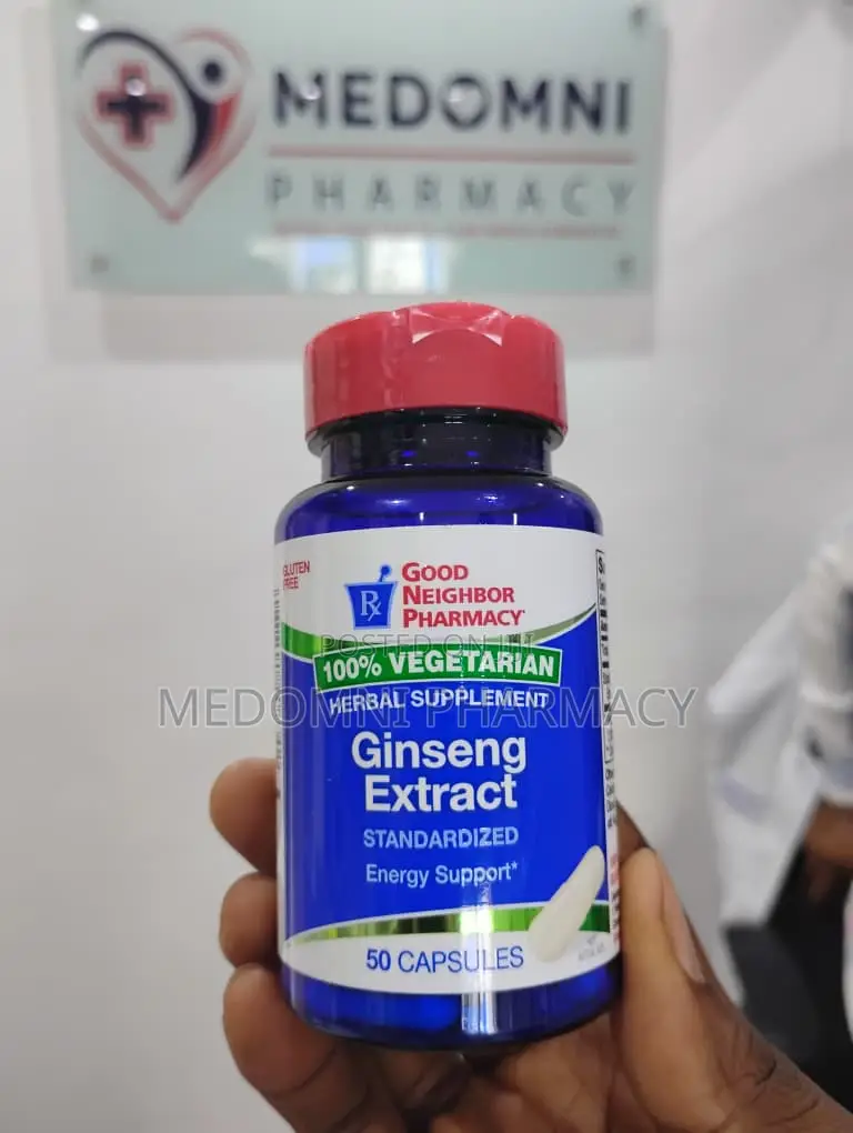 Ginseng Extract – Energy Vitality Support, 50 Capsules