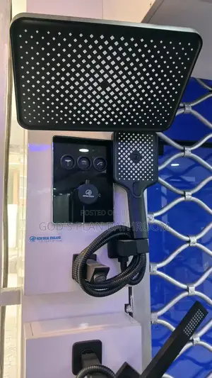 Black Condict Shower With Button