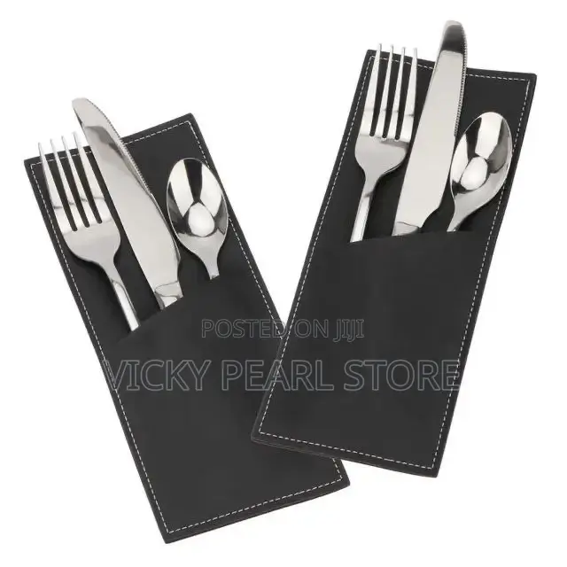 Leather Cutlery Pouch