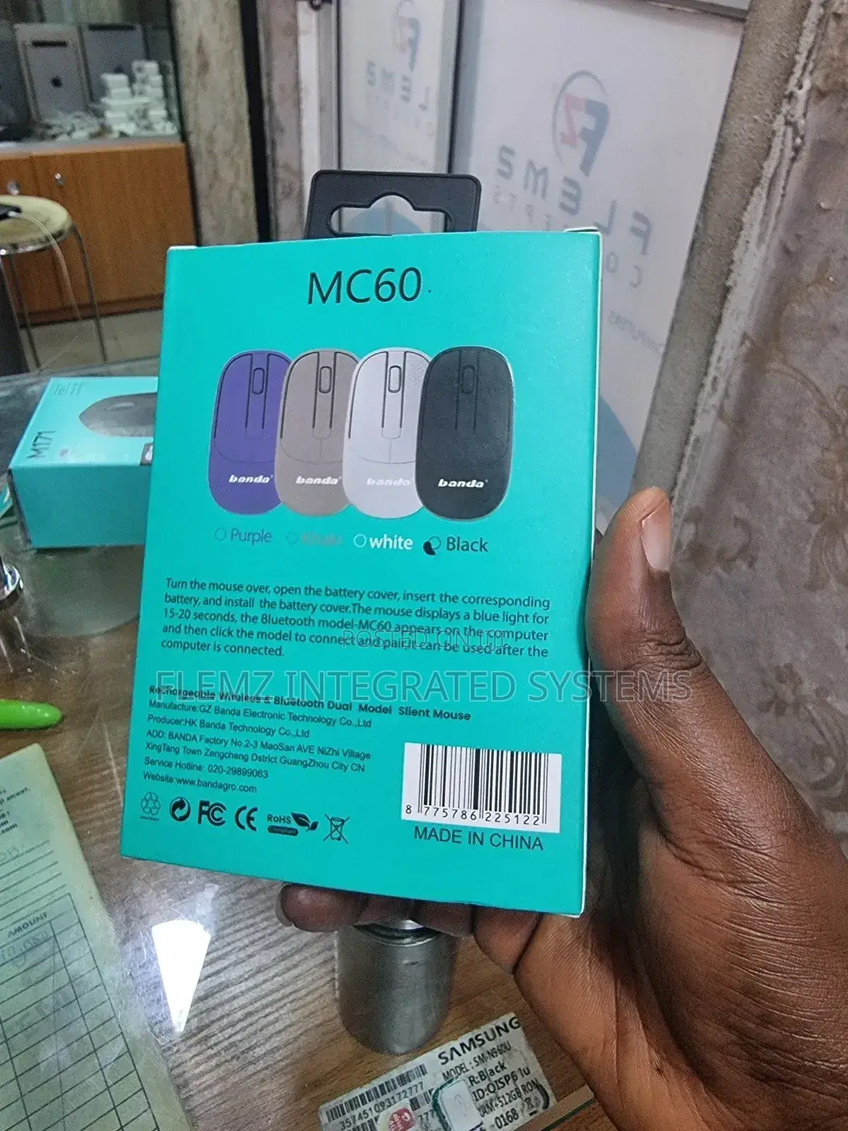 Original Banda Rechargeable Bluetooth +Dongle Smart Muose