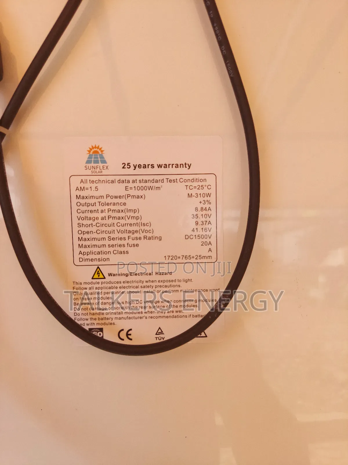 Solar Panel 310w Suitable for 24v Systems in Ikorodu
