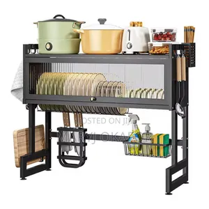 Over the Sink Plate Rack With Cover