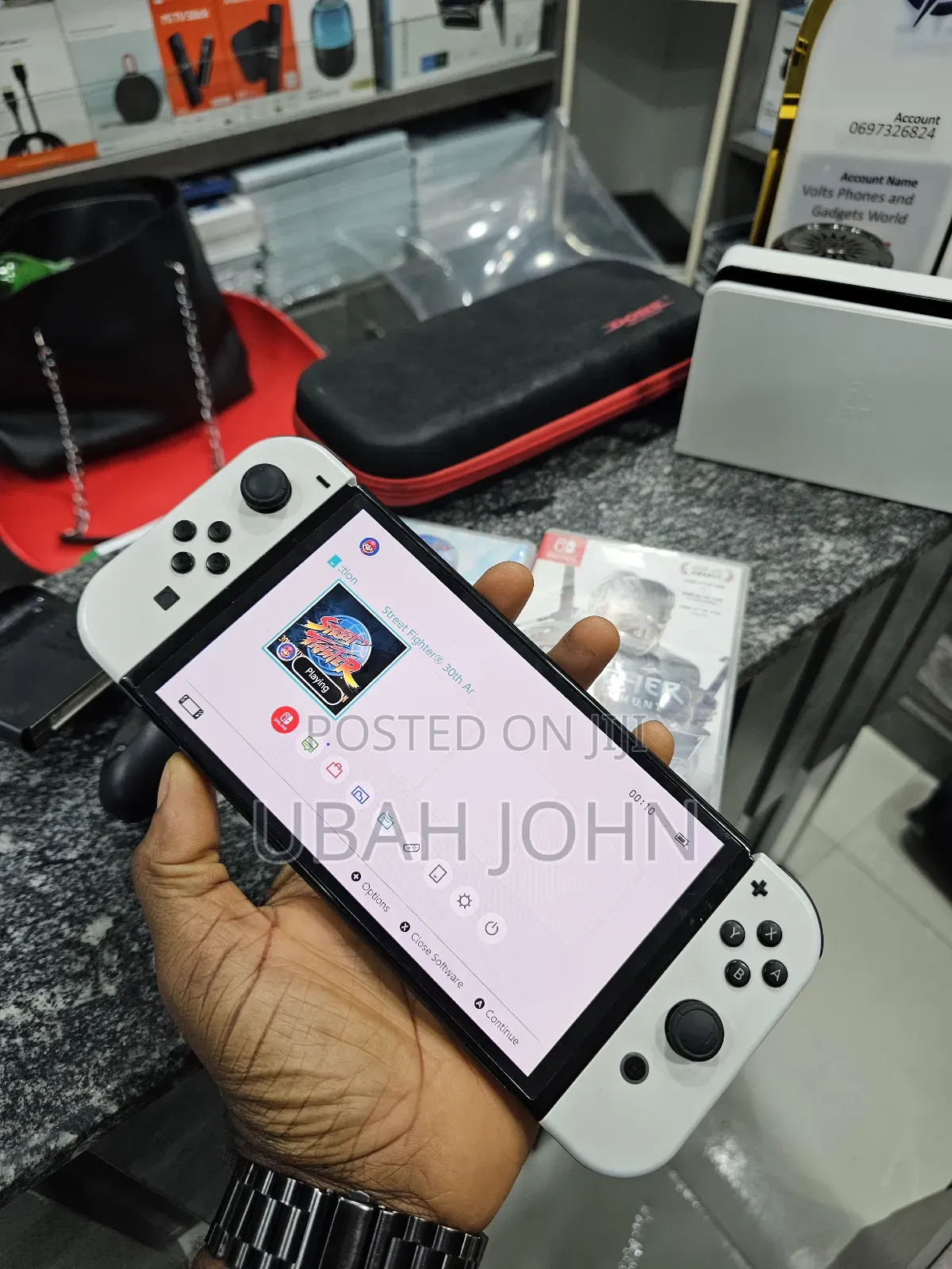 Clean Nintendo Switch Oled With 2 Games