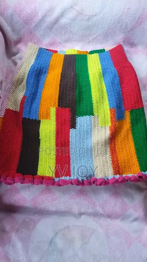 Muti Coloured Crochet Skirt