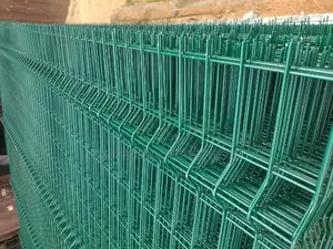 Green Coated - Panel Mesh Fencing Wire