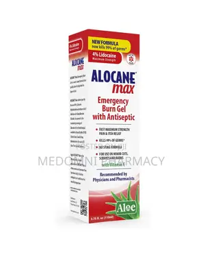Alocane Max Lidocaine Gel – Instant Pain Burn Relief, 3.75oz