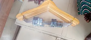 Wooden Hanger With Clip