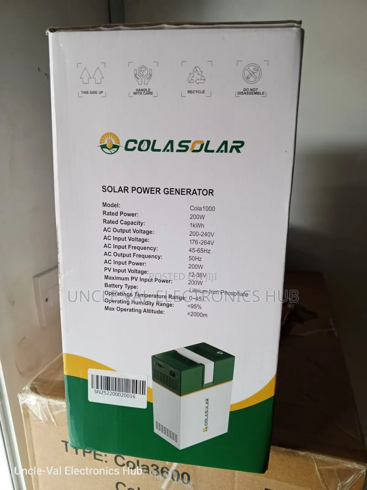 Colasolar 1kwh Solar Generator (200w Inverter)