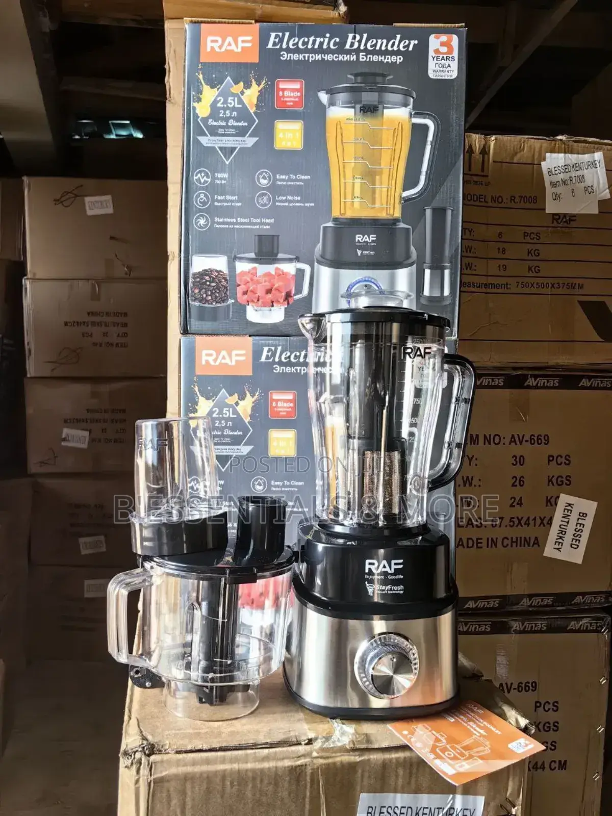Raf 4 in 1 Blender and Food Processor