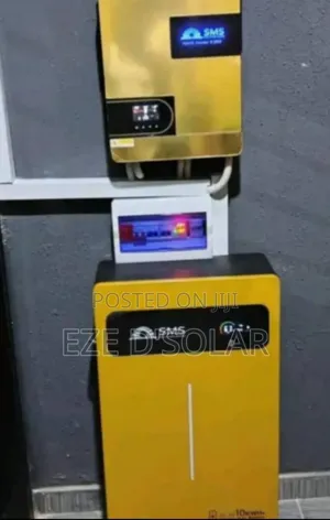 SMS 15kwh Lithium Battery 
10kva Inverter Hybrid 
Solar Set Up