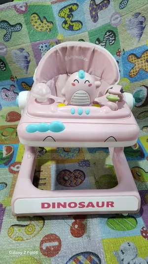 3 in 1 Dinosaur Baby Walker With Music, Lights Play Tray